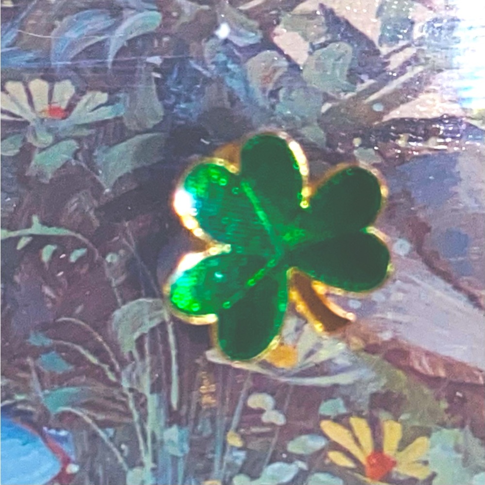🙀☘️ St Patty Clover Pin ☘️ In Nice Pre 💚Condition ☘️ - Picture 7 of 16